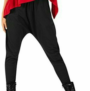 Black Cotton Harem Pants